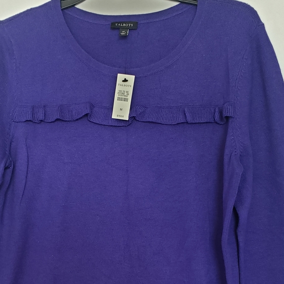 Talbot Purple Sweater With Ruffle Details - Picture 2 of 5